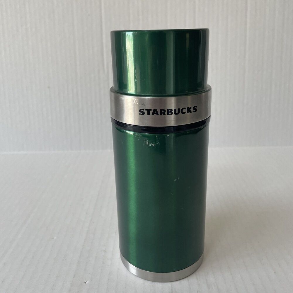 Starbucks 2006 Green Stainless Steel Travel Mug Coffee Soup Thermos 17 fl oz